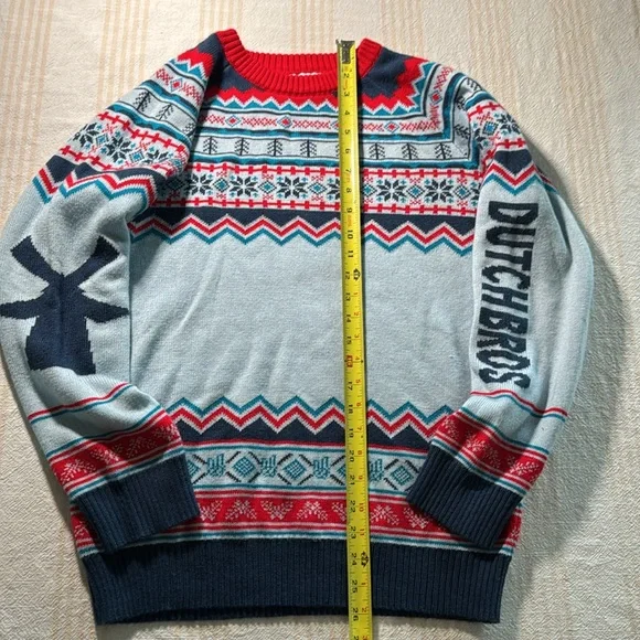 DUTCH BROTHERS COFFEE NOT SO UGLY CHRISTMAS SWEATER SIZE LARGE - Picture 3 of 7